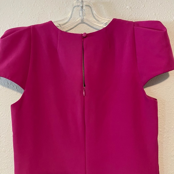 Milly Josie Puff-Sleeve Italian Cady Minidress - Picture 8 of 12